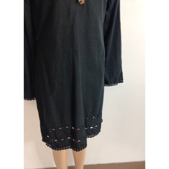 Bag Lady Mudpie Dress Tunic Crochet Trim Womens Large - Picture 4 of 9
